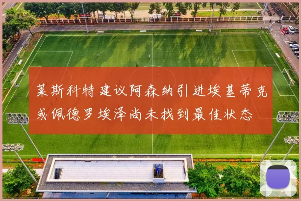 莱斯科特建议阿森纳引进埃基蒂克或佩德罗埃泽尚未找到最佳状态